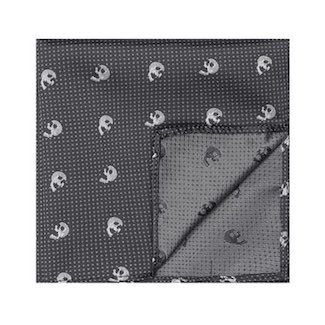 Men's Designer Grey Pocket Square