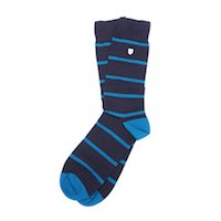 Men's Blue Striped Socks