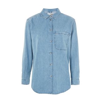 Women's Light Blue Denim Shirt