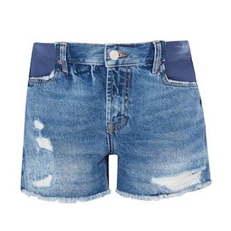 Women's Blue Denim Shorts