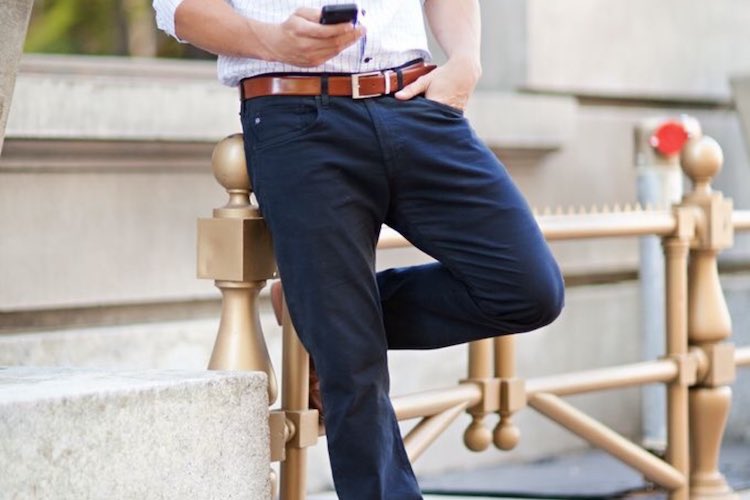 How To Wear: Navy Chinos