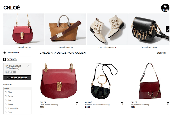 Pre-owned Designer Marketplace Showcasing Chloe Bags
