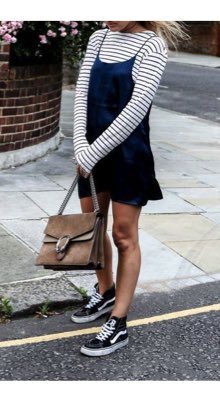 dress with high top vans