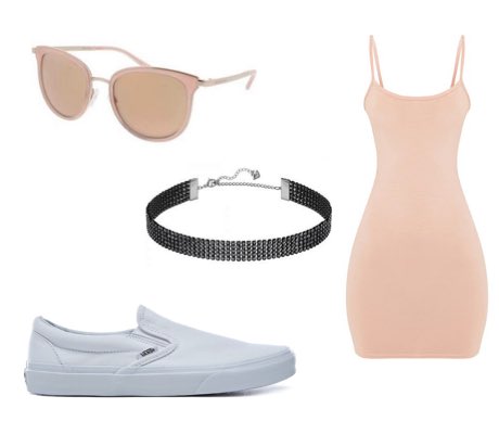 pink slip on vans outfit