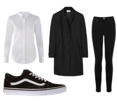 what to wear with all black vans