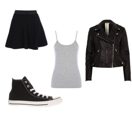 skirts and converse fashion