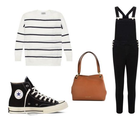 outfits to wear with black converse