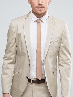 Men's Beige Suit