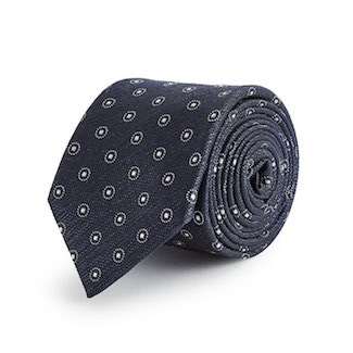 Men's Blue Polka Dot Tie