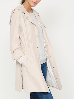 Mint Velvet Blossom Stripe Lined Parka