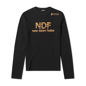 Men's Raf Simons Slogan Long Sleeve Tee