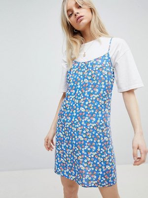 Nobody's Child 90s Floral Slip Dress