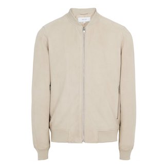Men's Cream Summer Bomber Jacket