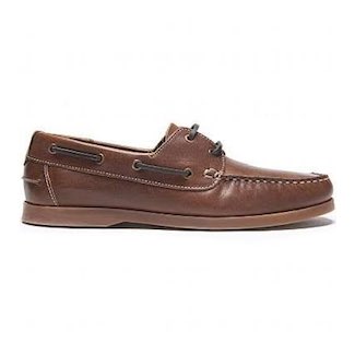 Men's Brown Leather Boat Shoes