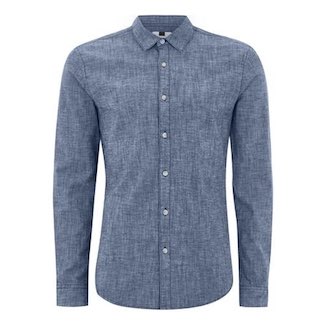 Men's Blue Denim Shirt