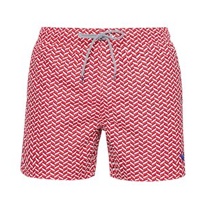  Ted Baker Red Geometric Swim Shorts