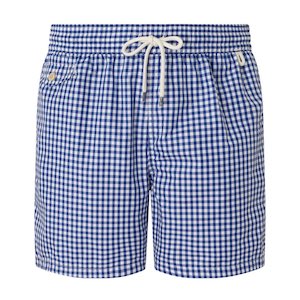 Ralph Lauren Blue Gingham Swim Shorts