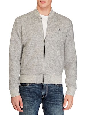 Men's Ralph Lauren Grey Cotton Bomber Jacket