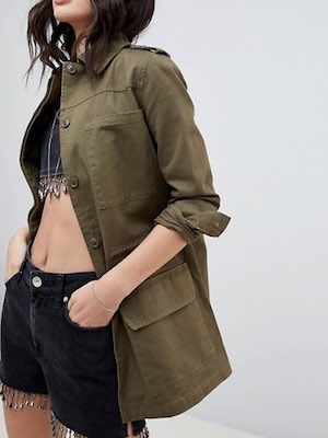 Missguided Khaki Utility Jacket