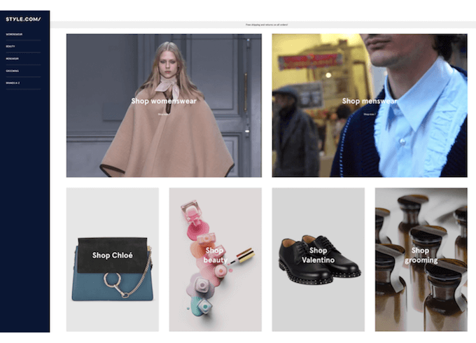Style.com Homepage Screenshot