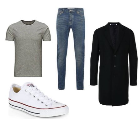 white converse outfit men