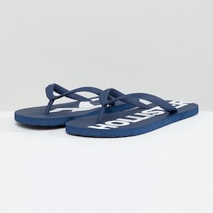 Men's Hollister Navy Flip Flops