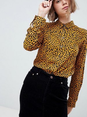 Women's Monki Leopard Print Shirt