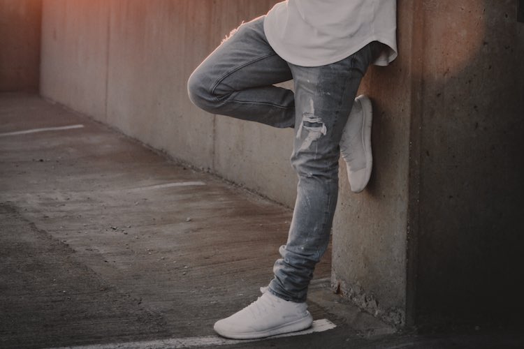 grey denim jeans mens fashion