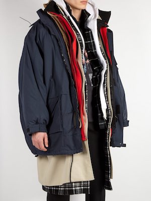 Balenciaga Oversized Layered Parka