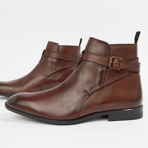 Men's ASOS Strap Detail Chelsea Boots