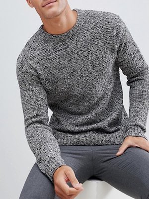 Men's Selected Homme Mixed Yarn Jumper