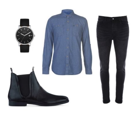 black leather chelsea boots outfit