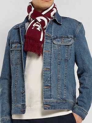 Men's Reigning Champ Fringed Scarf