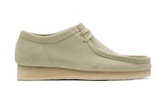 gray clarks wallabees