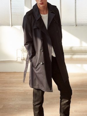 Men's The Kooples Cotton Twill Trench Coat