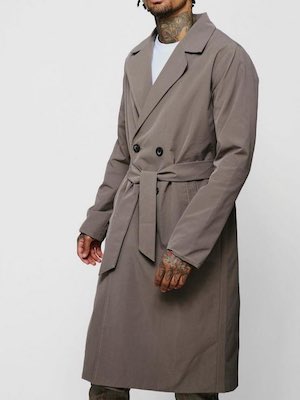 BoohooMAN Lightweight Trench Coat