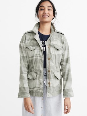 Women's Abercrombie & Fitch Camo Shirt Jacket