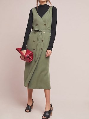 Women's Anthropologie Utility Midi Dress