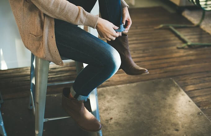 Women's Ankle Boots with Socks