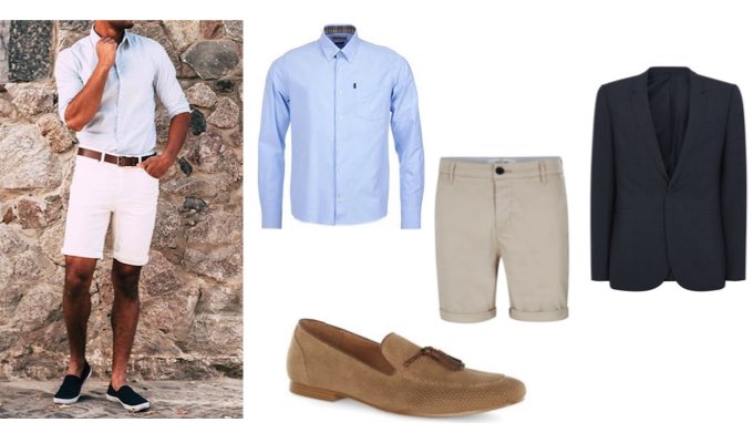 blazer mid with shorts