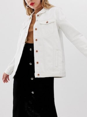 Women's Only White Denim Jacket