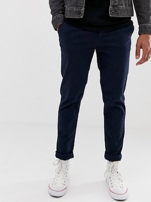 Men's ASOS Navy Chinos