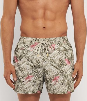 Hartford Printed Swim Shorts