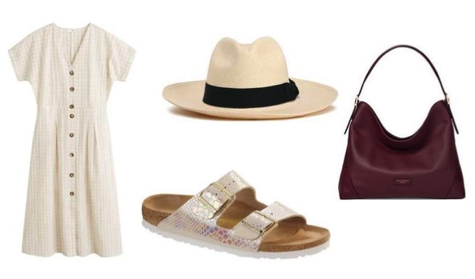 Women's Birkenstock Sandals with Dress Outfit Idea