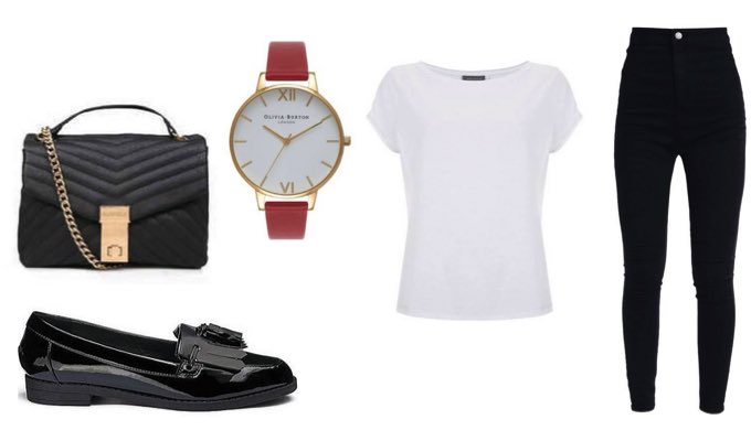 Women's Skinny Jeans With Loafers Outfit Idea