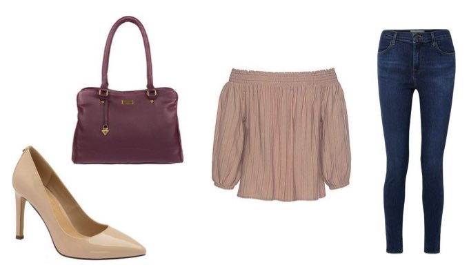 Women's Skinny Jeans With Court Shoes Outfit Idea