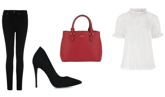 Women's Skinny Jeans With High Heels Outfit Idea