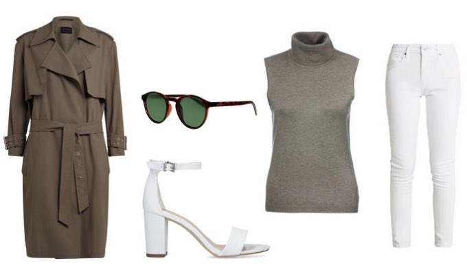 Women's Skinny Jeans With Heeled Sandals Outfit Idea