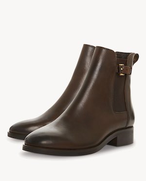 Women's Dune Leather Ankle Boots