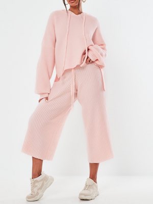 Women's Missguided Premium Rose Culottes & Hoodie